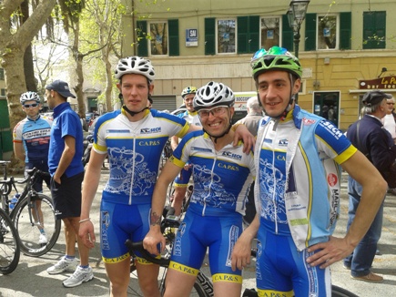 Ario Erasmo e Matteo prima della partenza Ario Erasmo e Matteo prima della partenza
